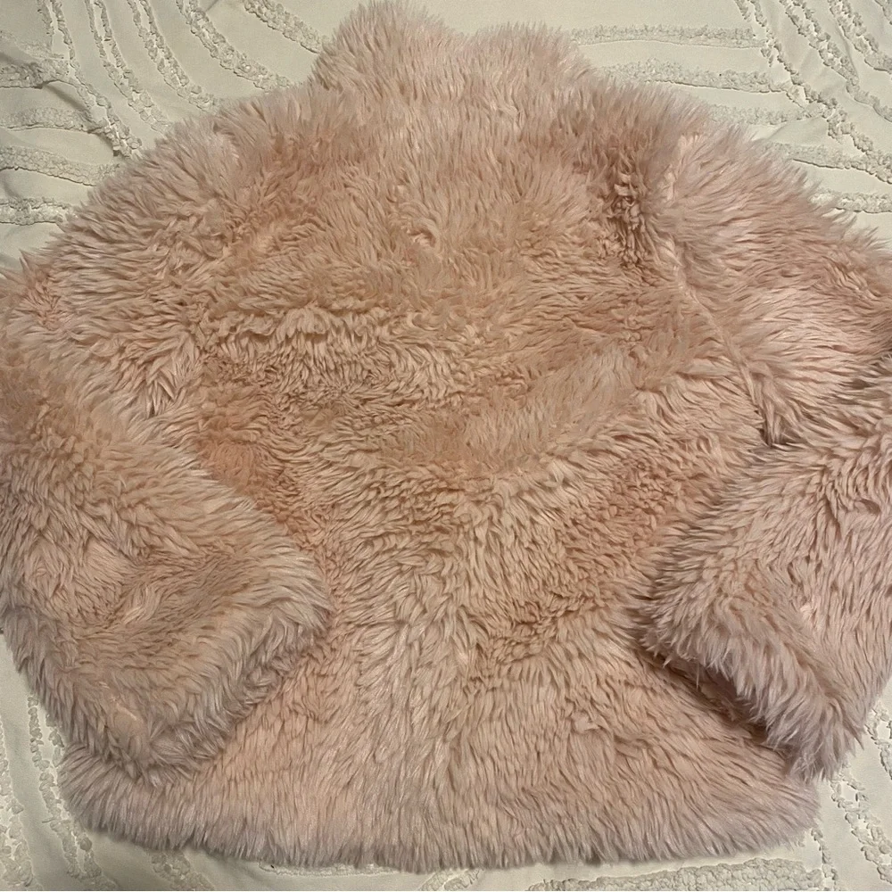 The Children's Place Cream Faux Fur Coat - Plush Lining